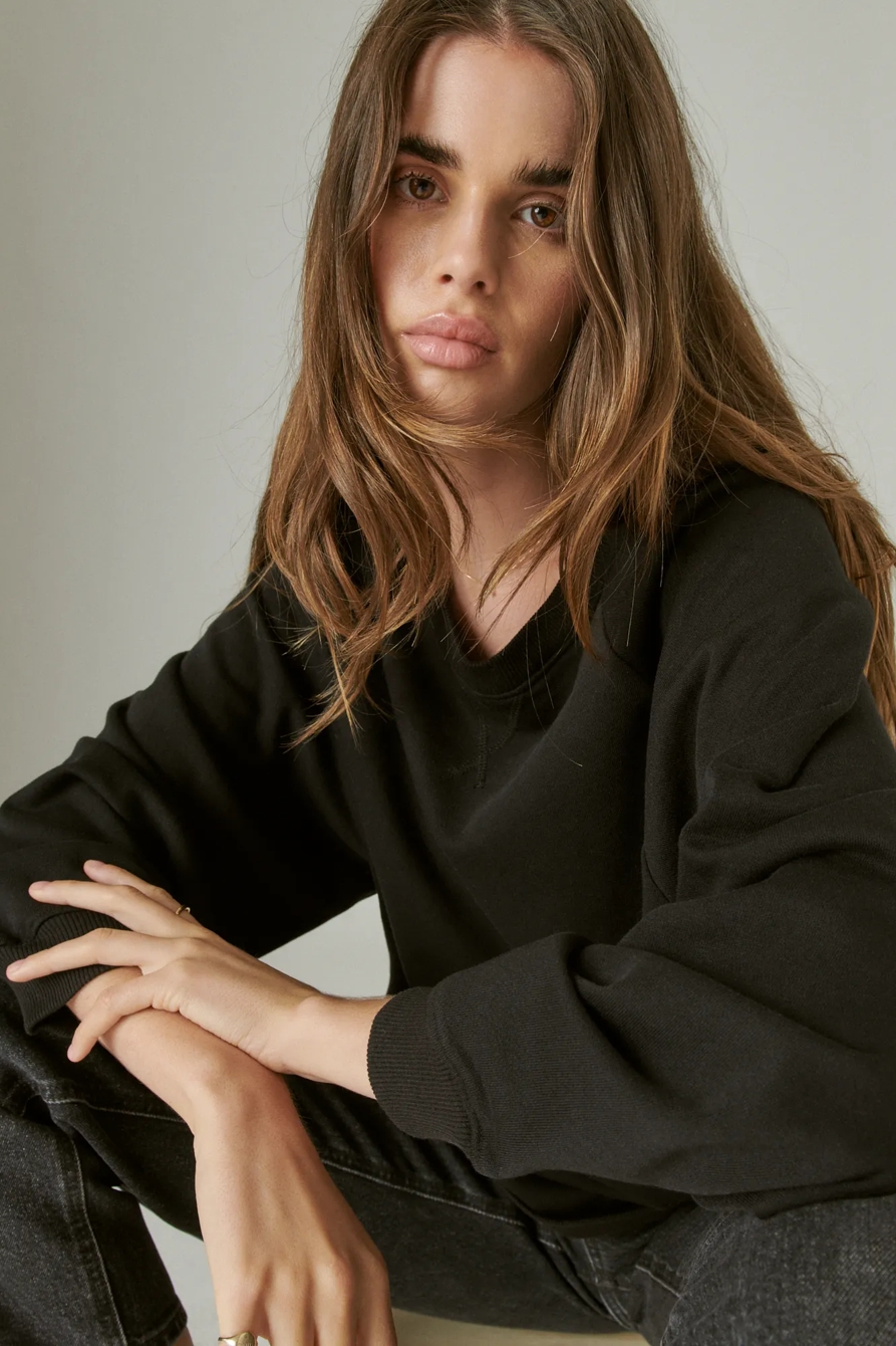 OVERSIZED FLEECE CREW, image 4