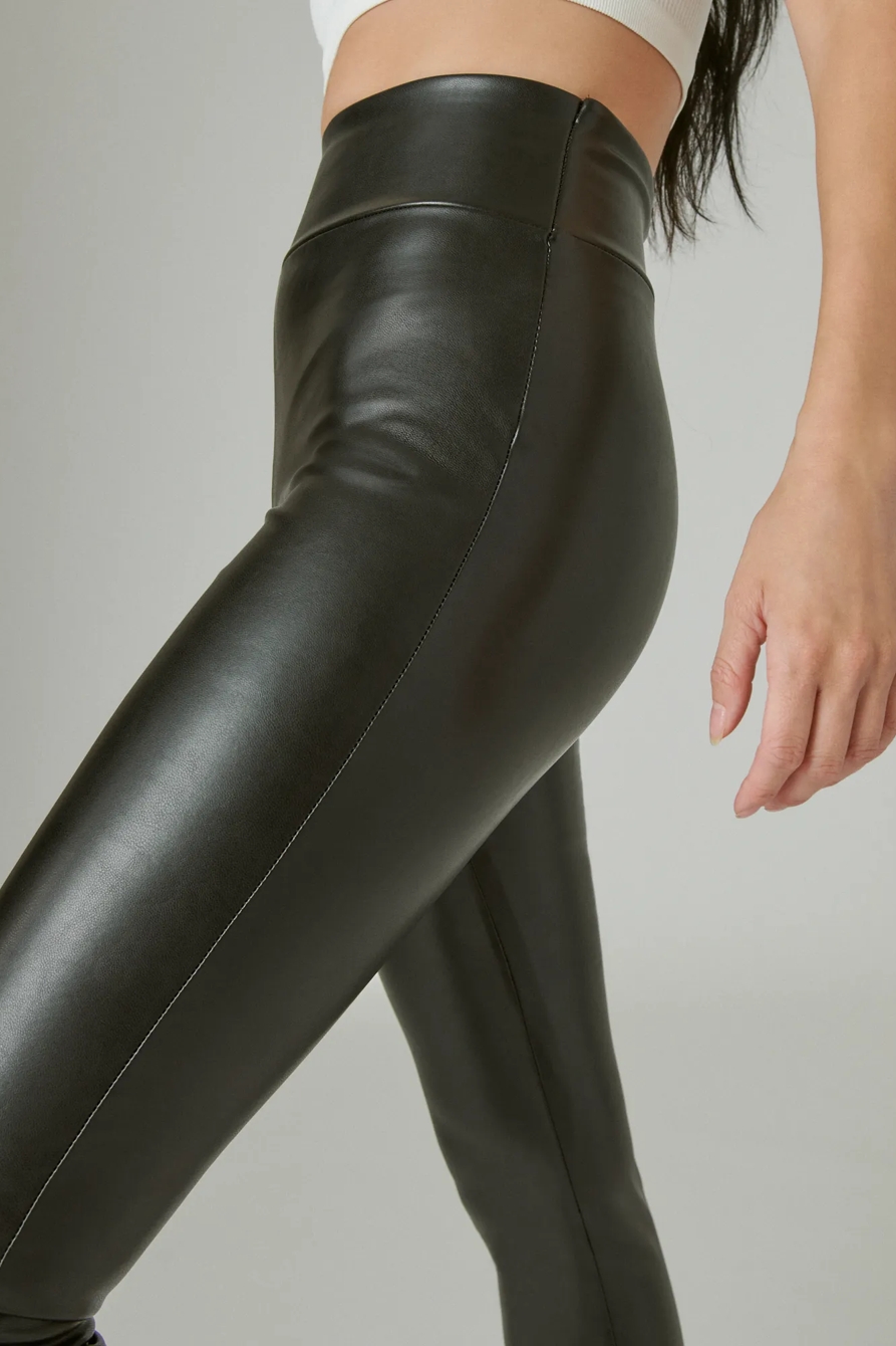 VEGAN LEATHER LEGGING, image 6