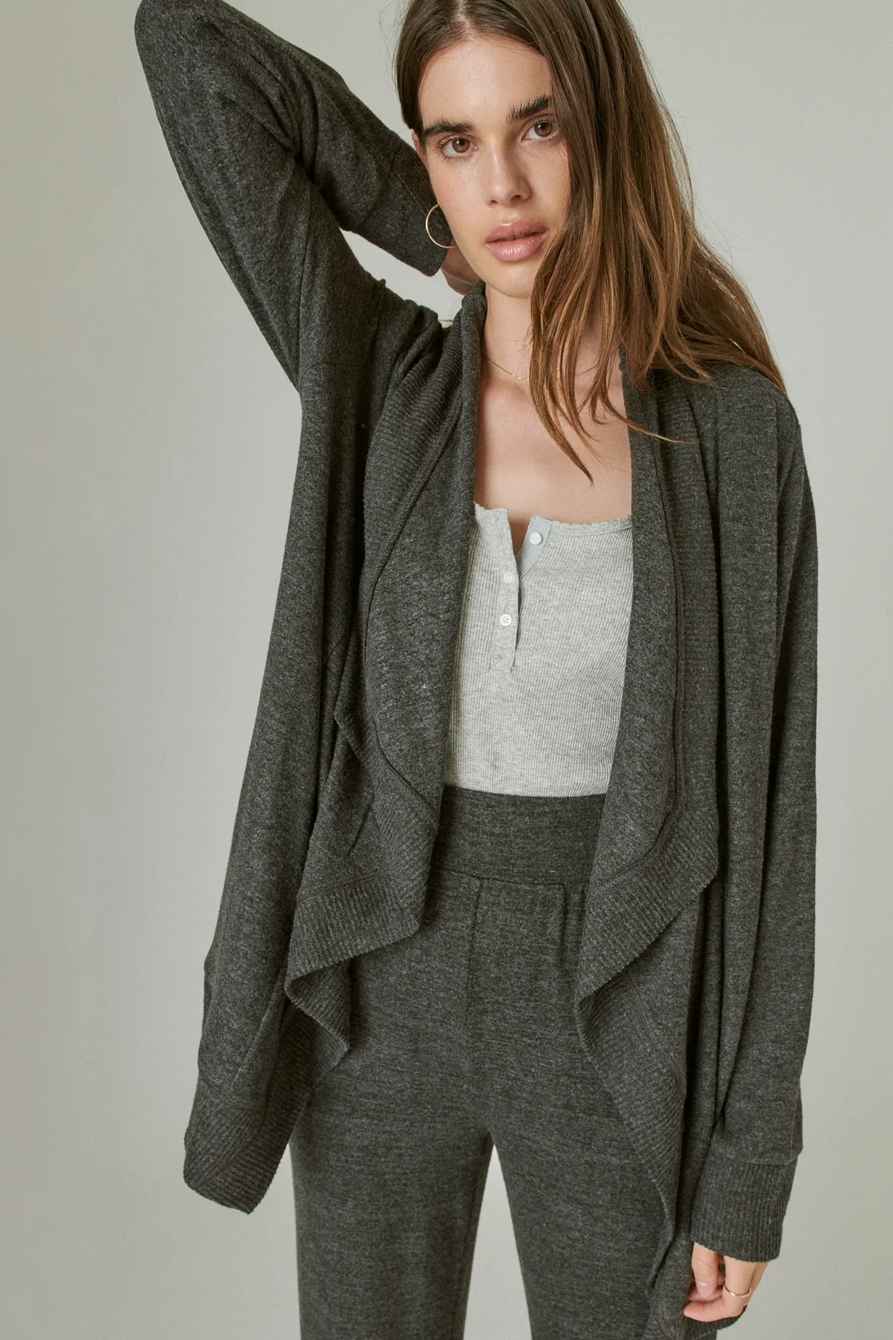 CLOUD JERSEY OPEN FRONT CARDIGAN, image 4