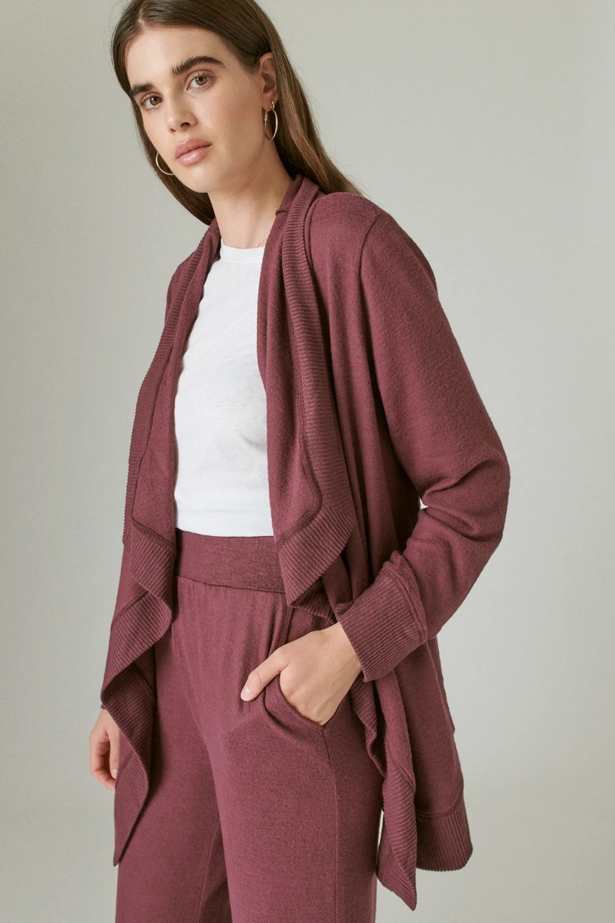 CLOUD JERSEY OPEN FRONT CARDIGAN, image 3