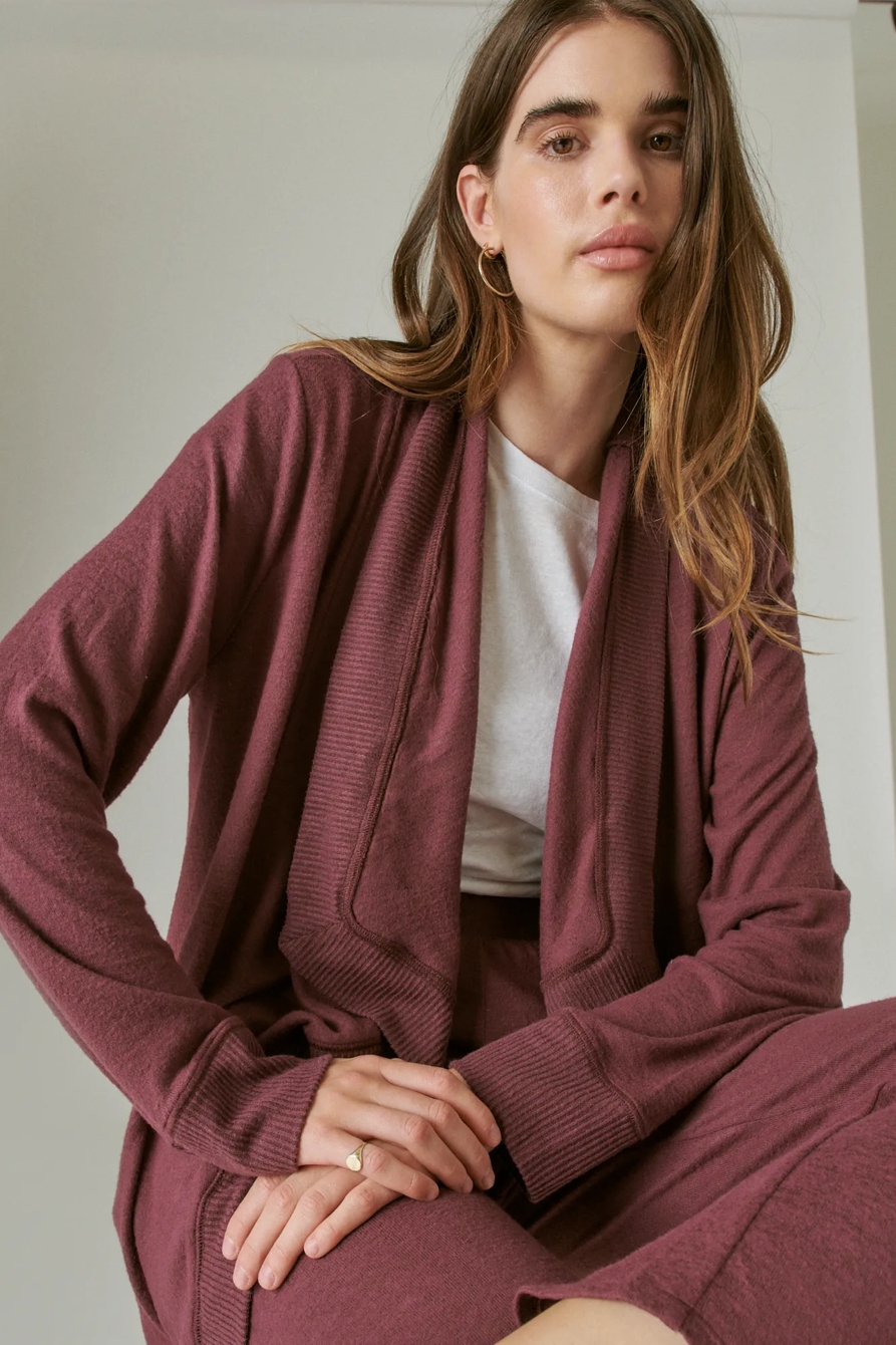 CLOUD JERSEY OPEN FRONT CARDIGAN, image 6