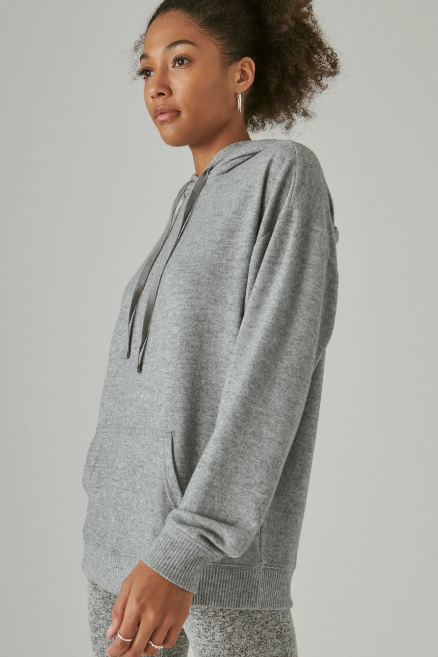 CLOUD JERSEY RIBBED TRIM HOODIE, image 3