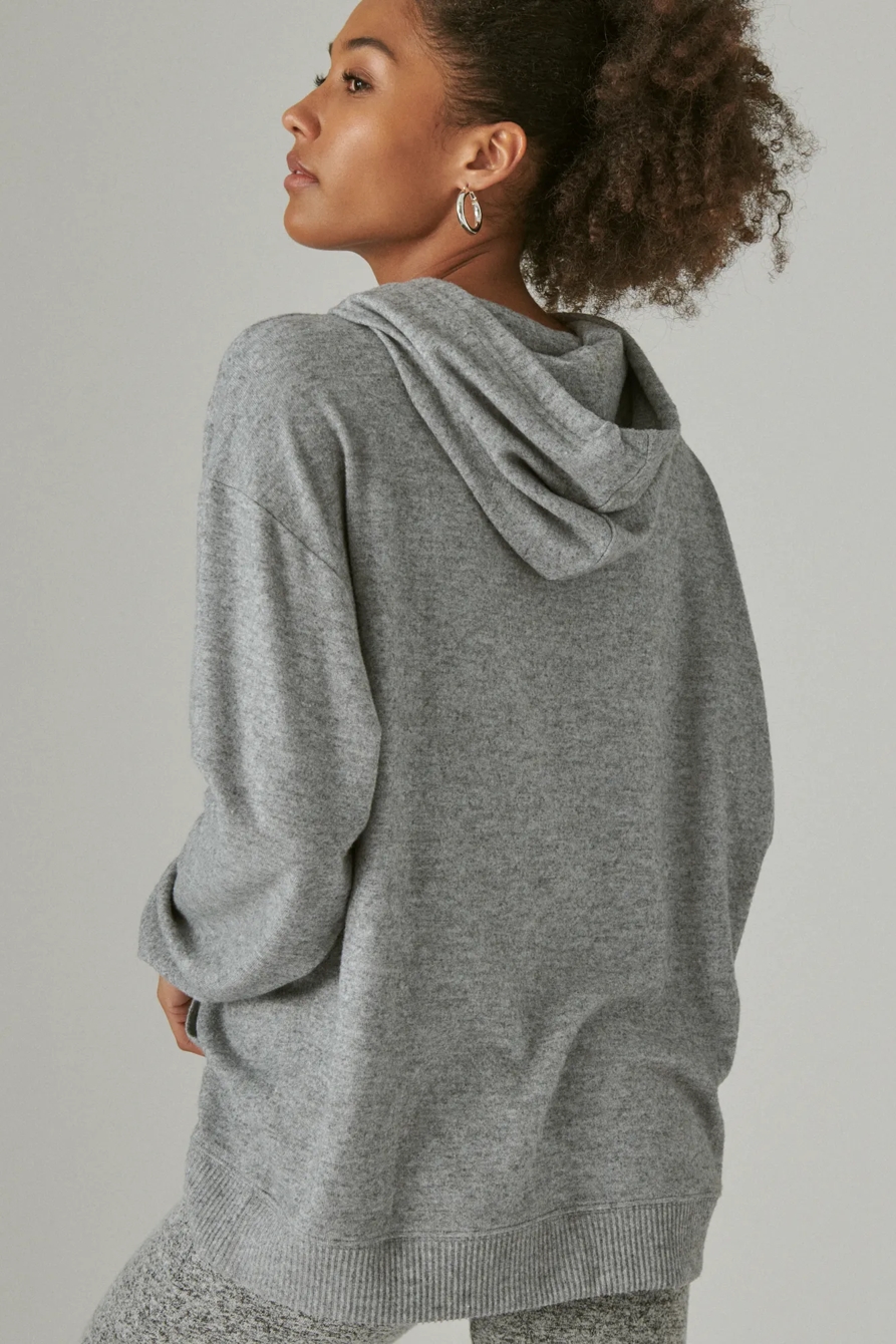 CLOUD JERSEY RIBBED TRIM HOODIE, image 4