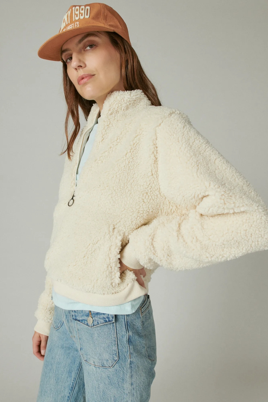 HI-PILE HALF ZIP PULLOVER, image 3