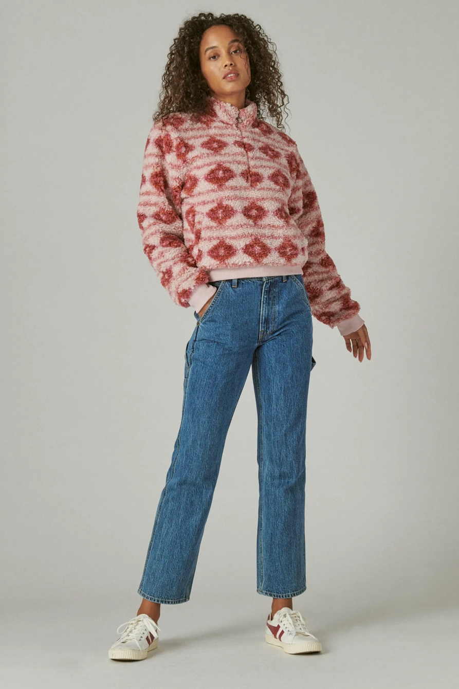HI-PILE HALF ZIP PULLOVER, image 2
