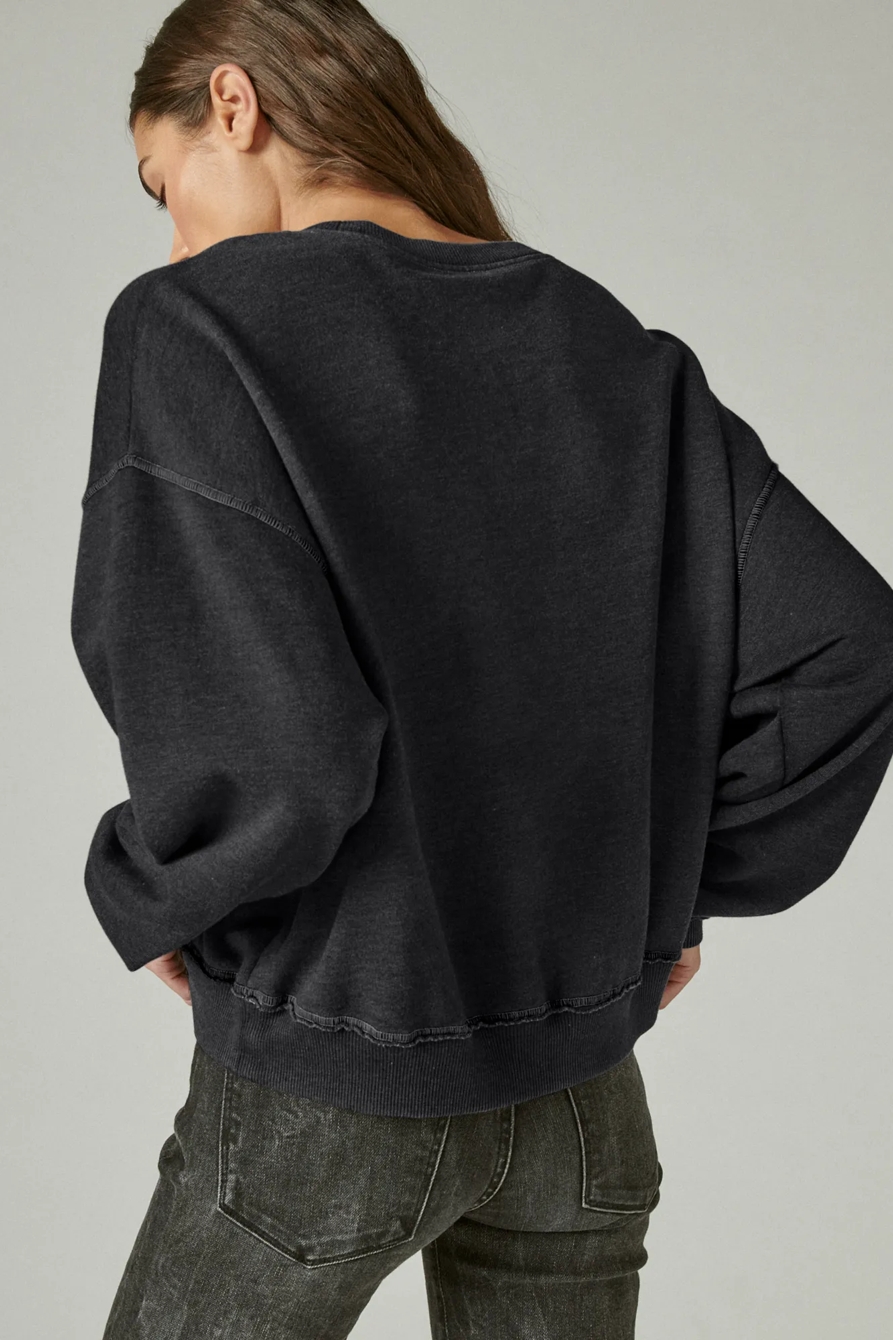 SLOUCHY FLEECE SWEATSHIRT, image 4