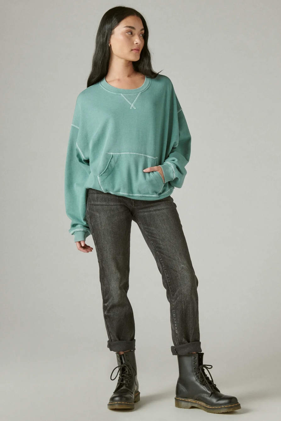 SLOUCHY FLEECE SWEATSHIRT, image 2