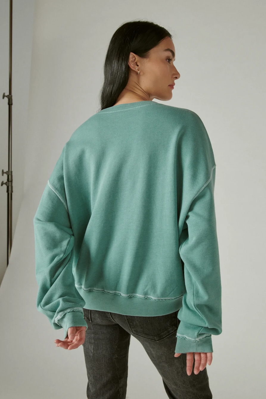 SLOUCHY FLEECE SWEATSHIRT, image 4