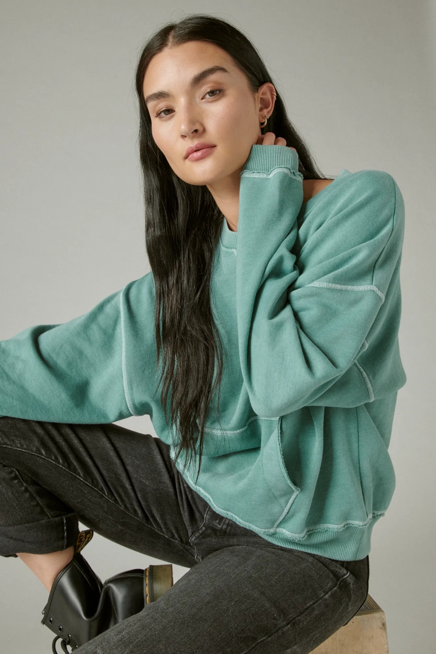 SLOUCHY FLEECE SWEATSHIRT, image 6