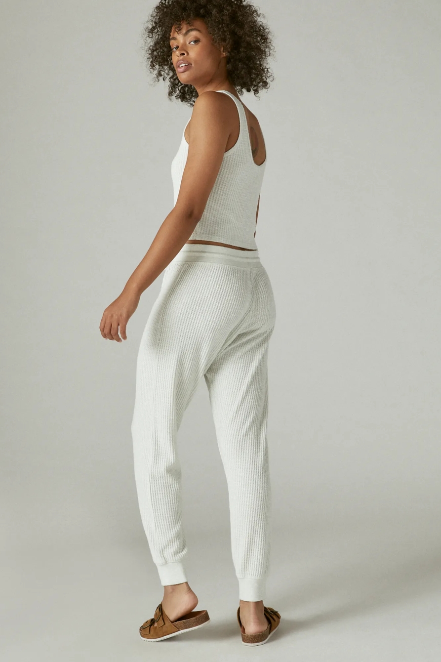 CLOUD JERSEY BRUSHED WAFFLE HENLEY JOGGER, image 3