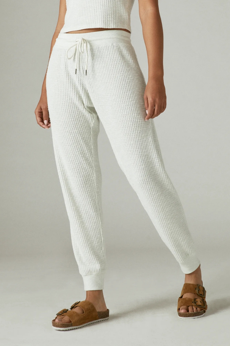 CLOUD JERSEY BRUSHED WAFFLE HENLEY JOGGER, image 4