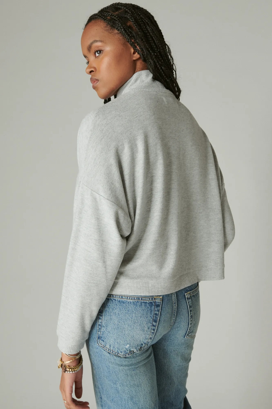 CLOUD JERSEY MOCK NECK TOP, image 3