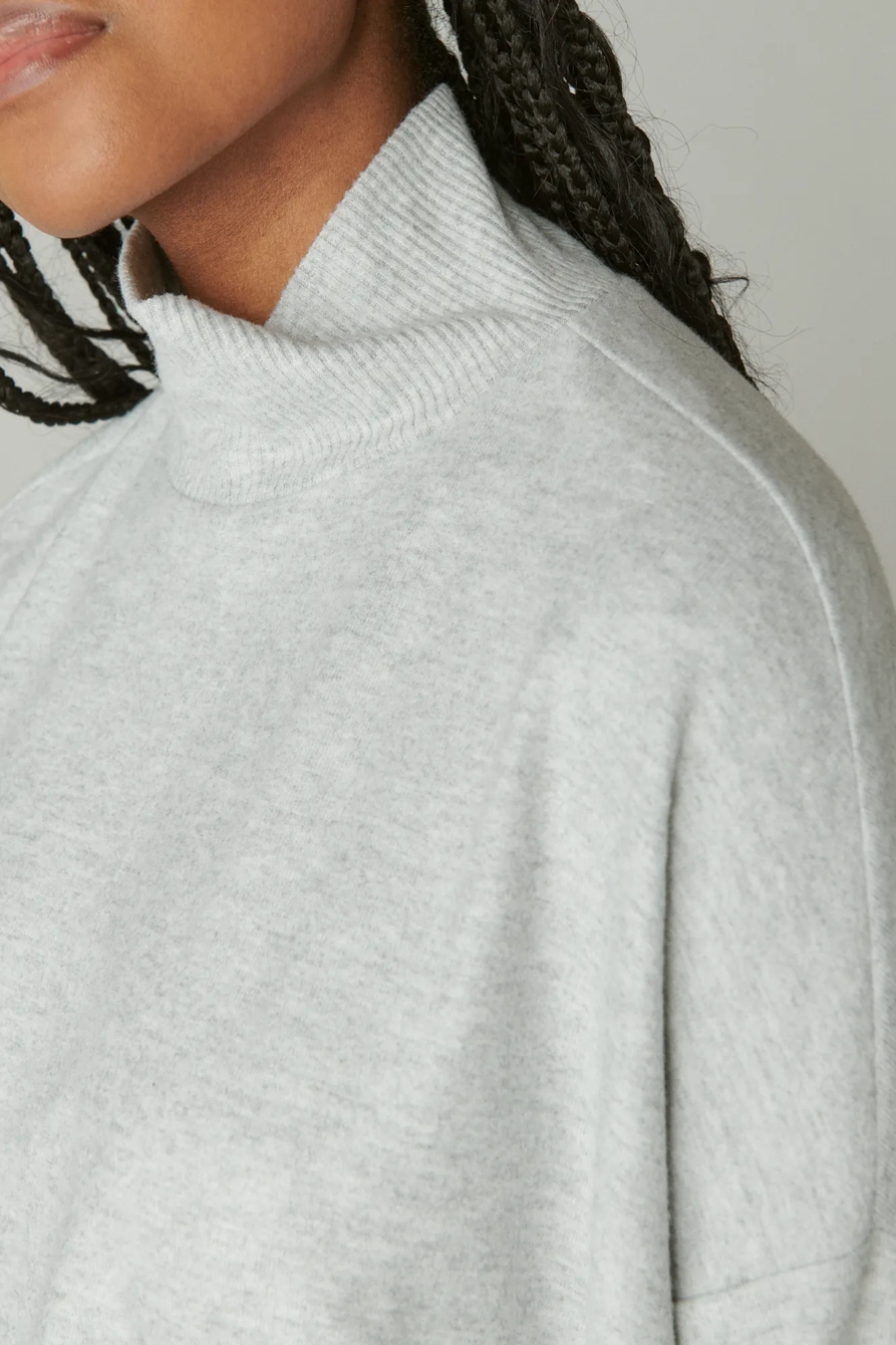 CLOUD JERSEY MOCK NECK TOP, image 4