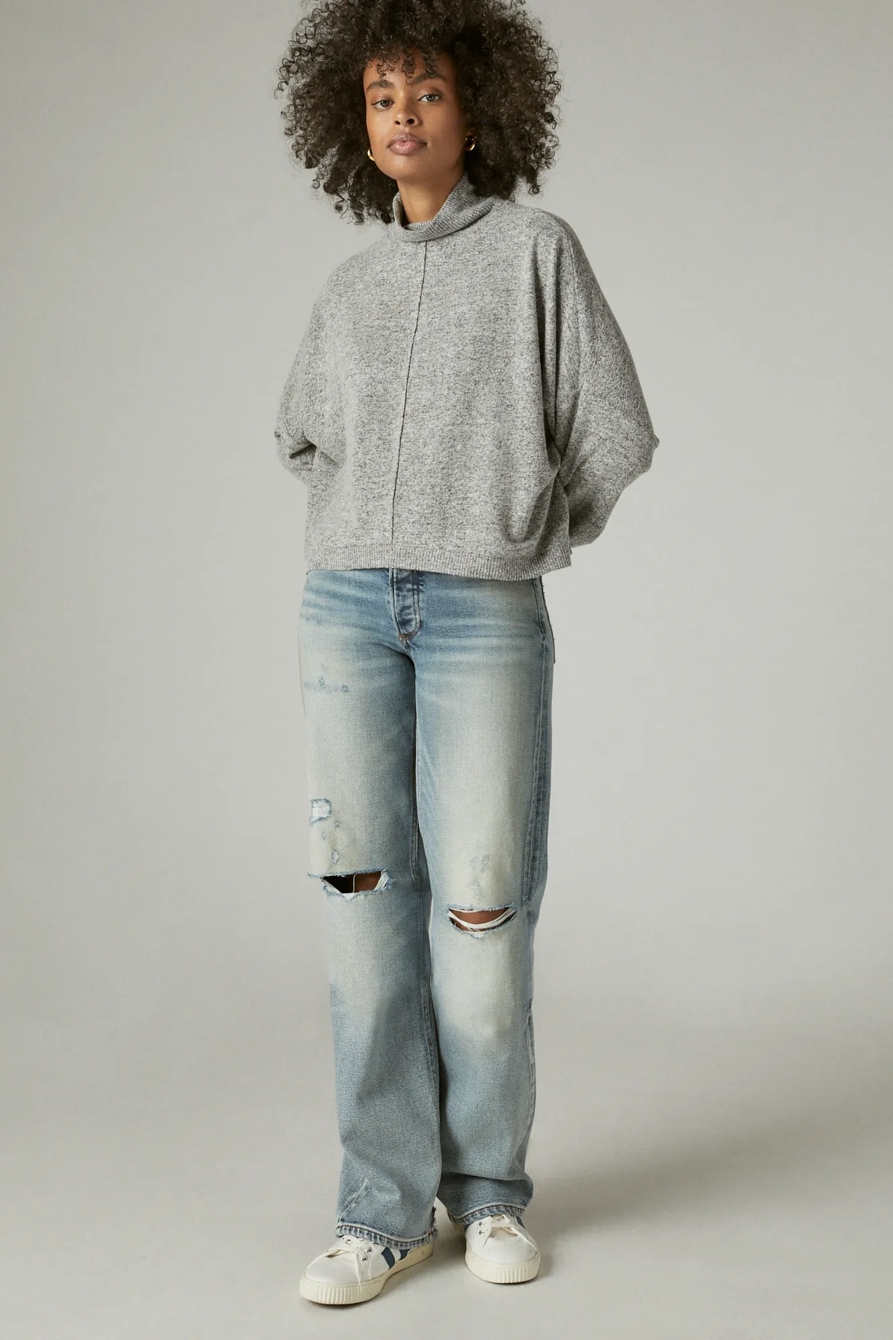 CLOUD JERSEY LONG SLEEVE MOCK NECK, image 2