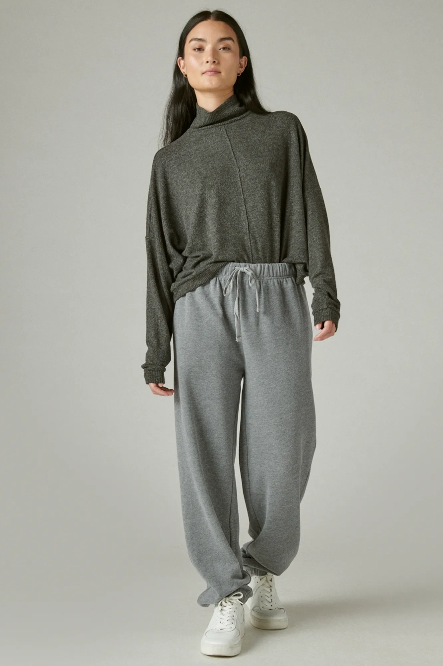 CLOUD JERSEY LONG SLEEVE MOCK NECK, image 2