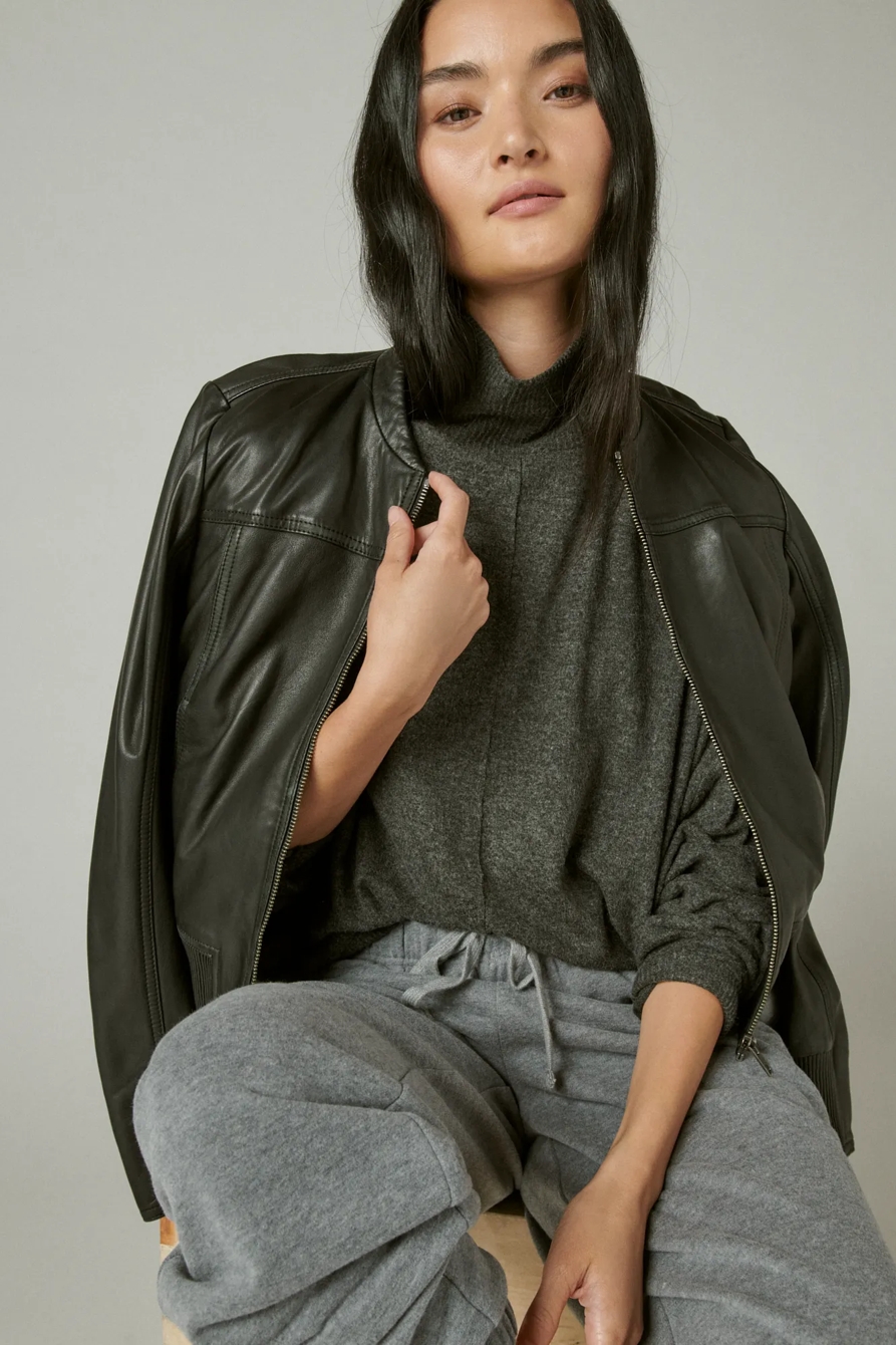 CLOUD JERSEY LONG SLEEVE MOCK NECK, image 6