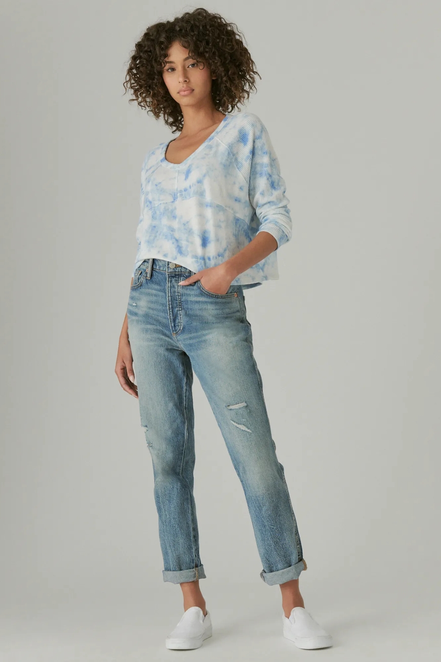 CROPPED BOXY CLOUD JERSEY CREW, image 2