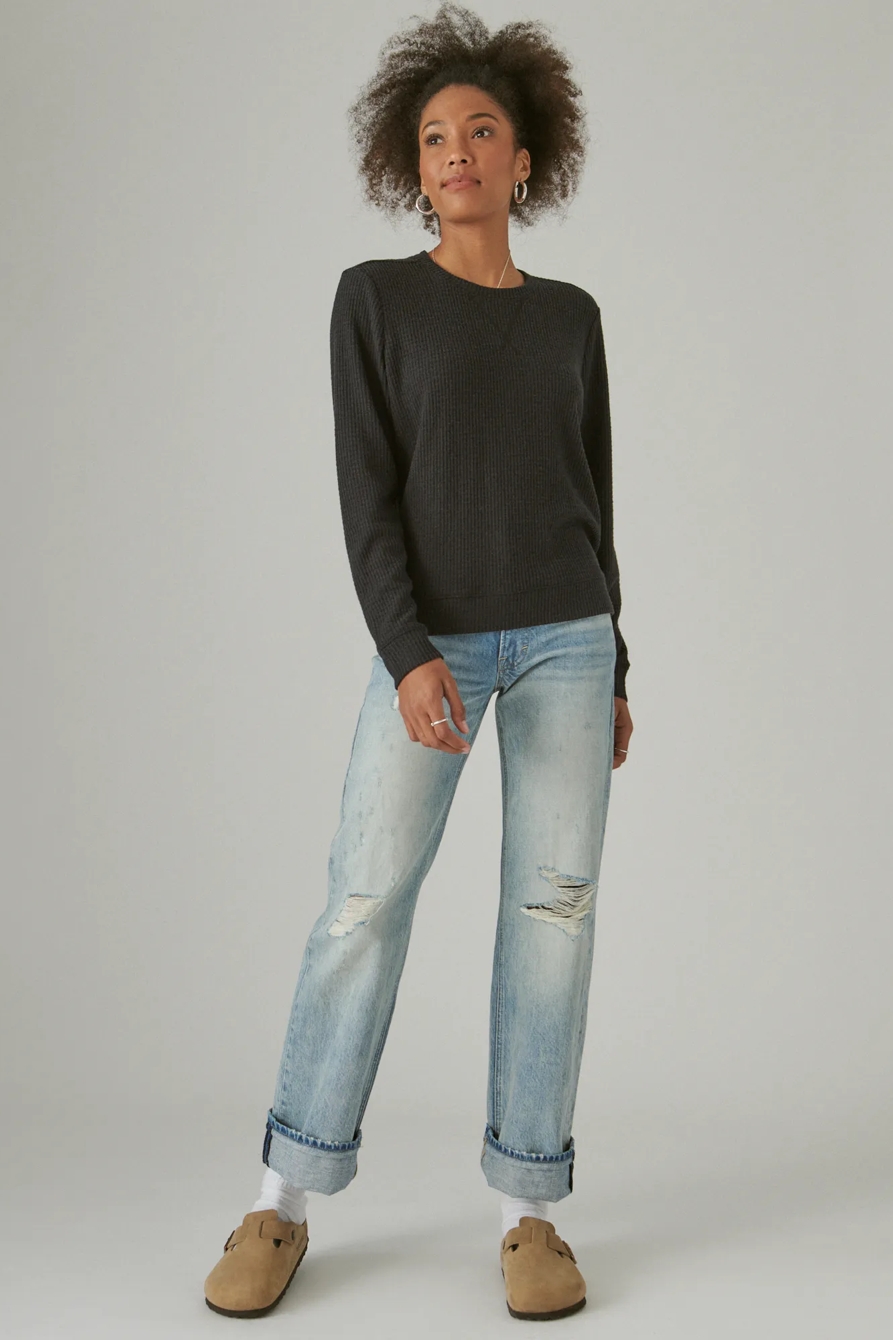 CLOUD JERSEY WAFFLE TOP, image 2