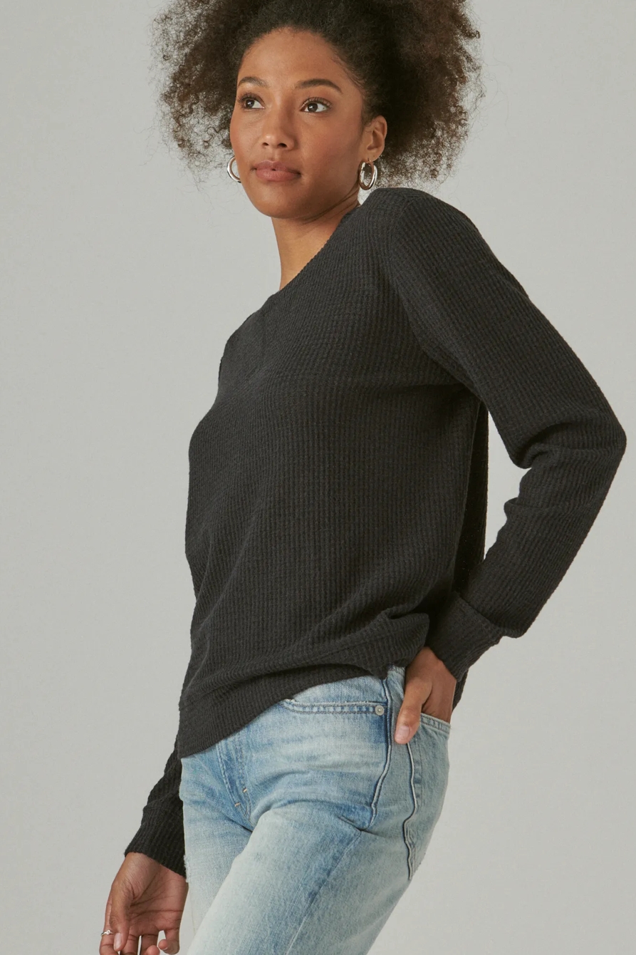 CLOUD JERSEY WAFFLE TOP, image 3