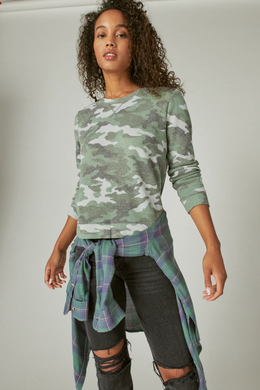 CLOUD JERSEY WAFFLE TOP, image 6