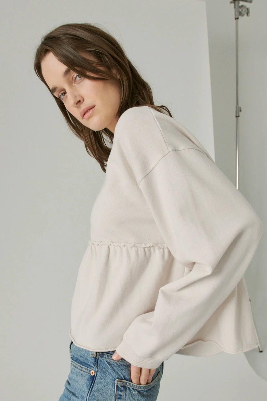 PUFF SLEEVE SWEATSHIRT, image 3