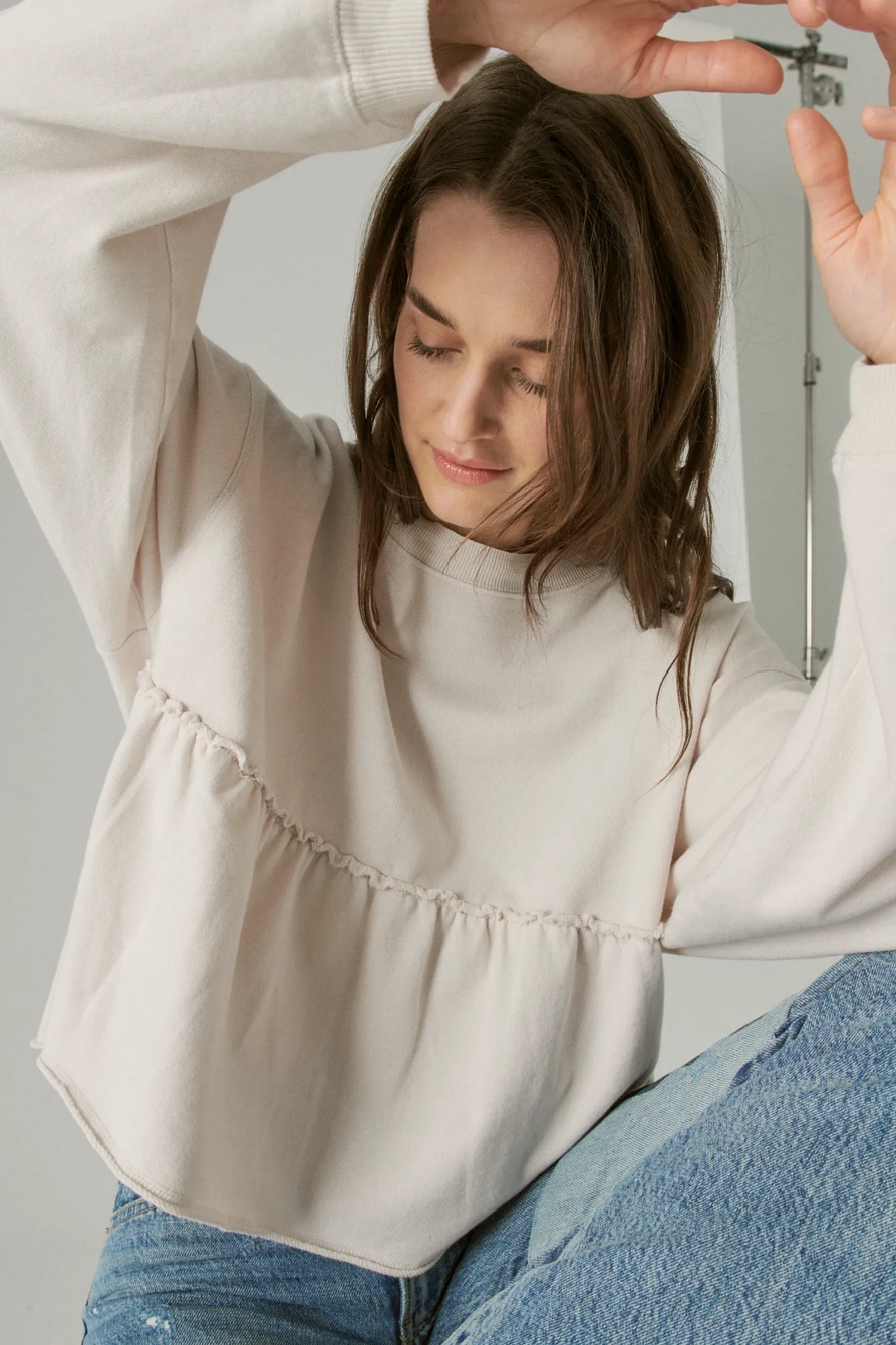 PUFF SLEEVE SWEATSHIRT, image 6
