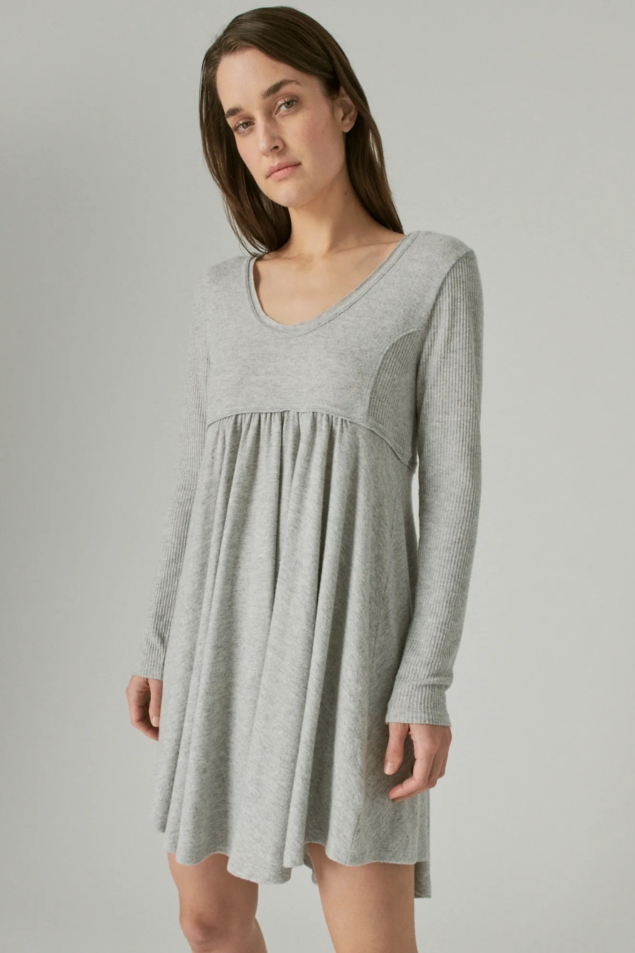 CLOUD JERSEY BABYDOLL DRESS, image 4