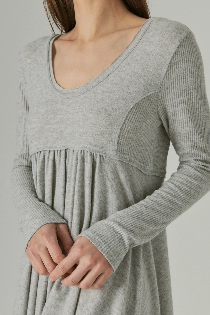 CLOUD JERSEY BABYDOLL DRESS, image 5