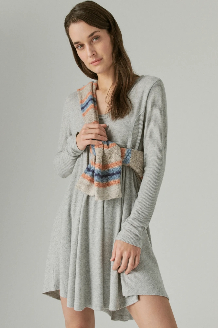 CLOUD JERSEY BABYDOLL DRESS, image 6