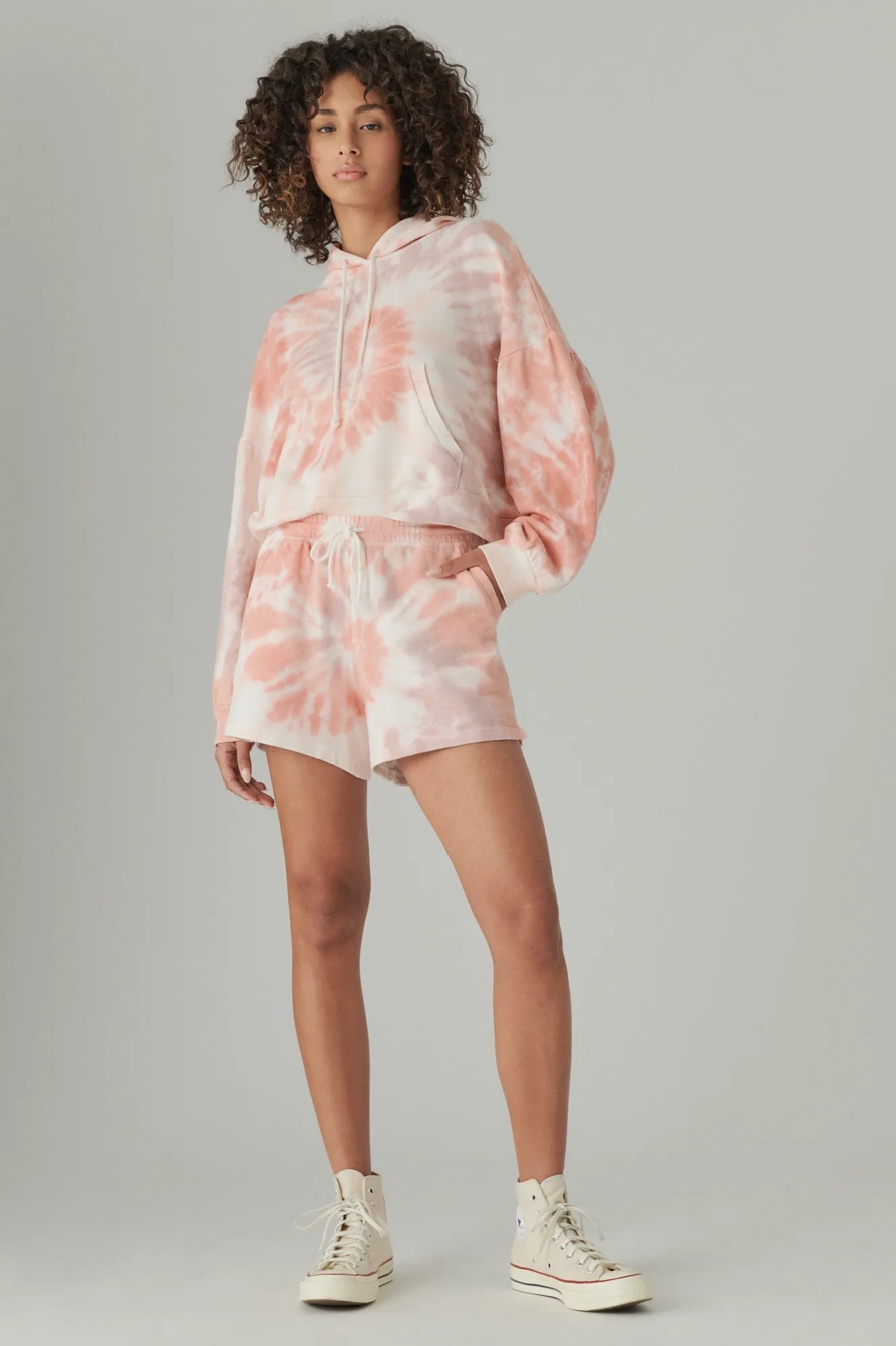 PUFF SLEEVE TERRY HOODIE, image 2