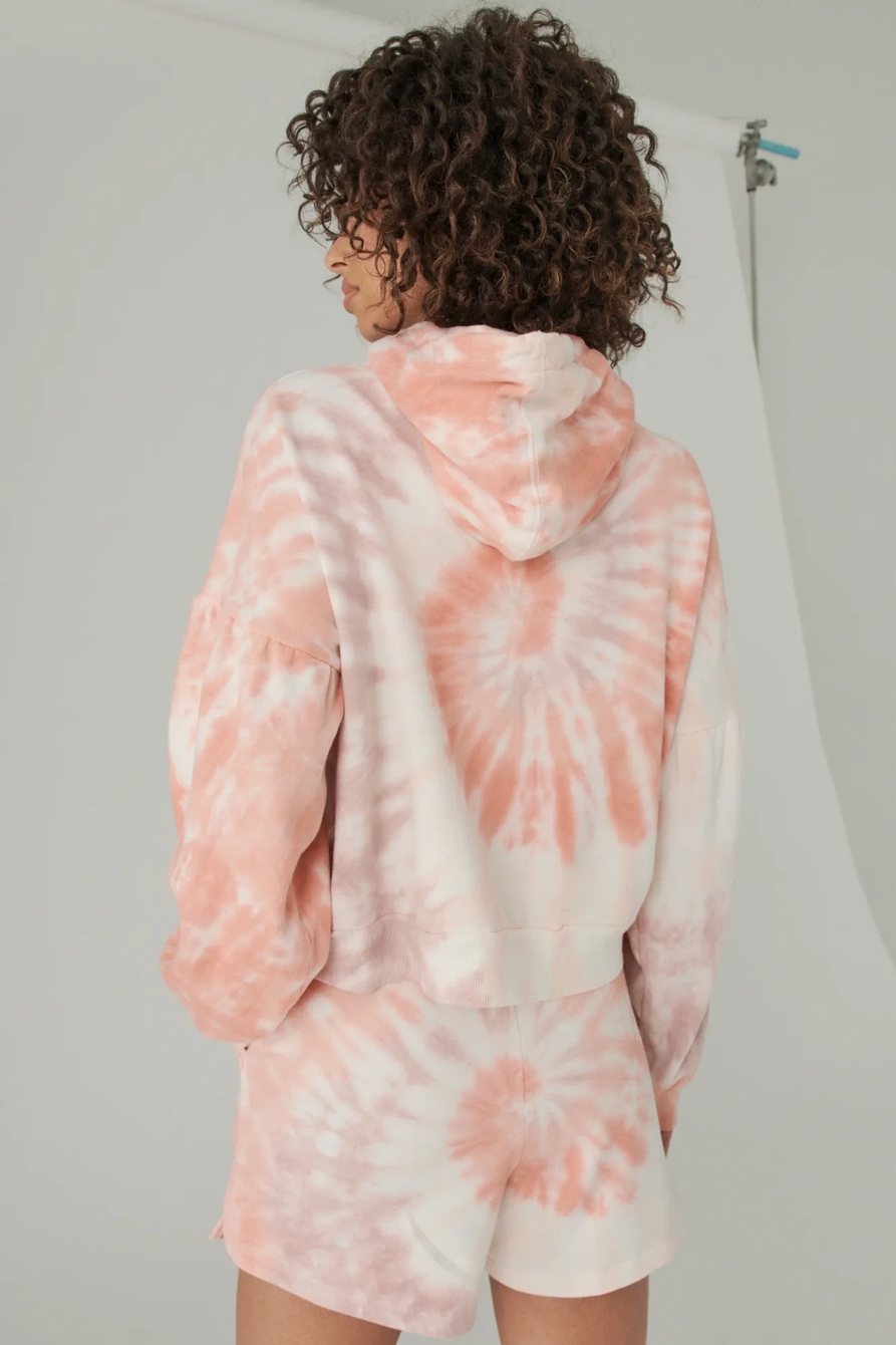 PUFF SLEEVE TERRY HOODIE, image 4