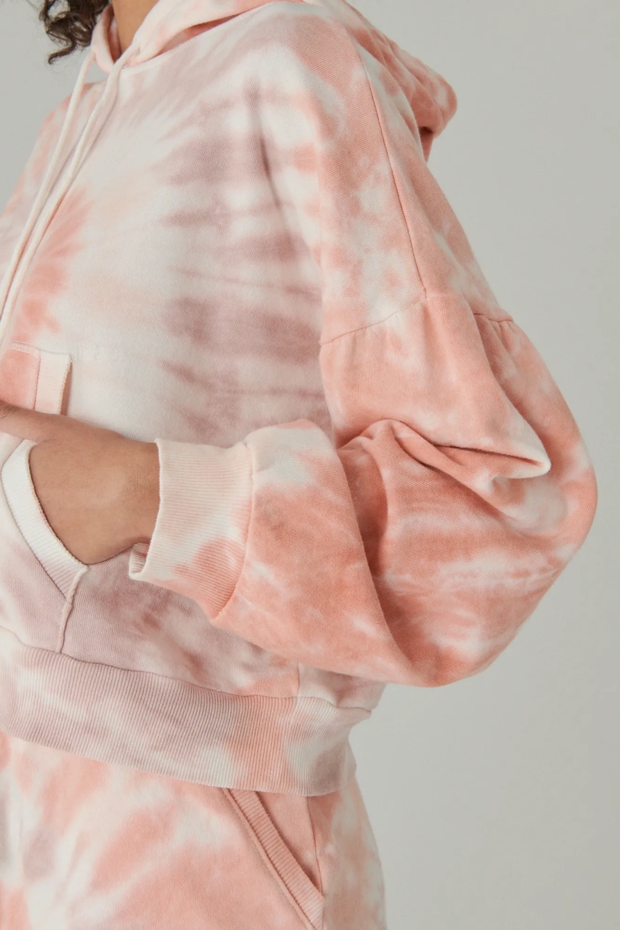 PUFF SLEEVE TERRY HOODIE, image 5
