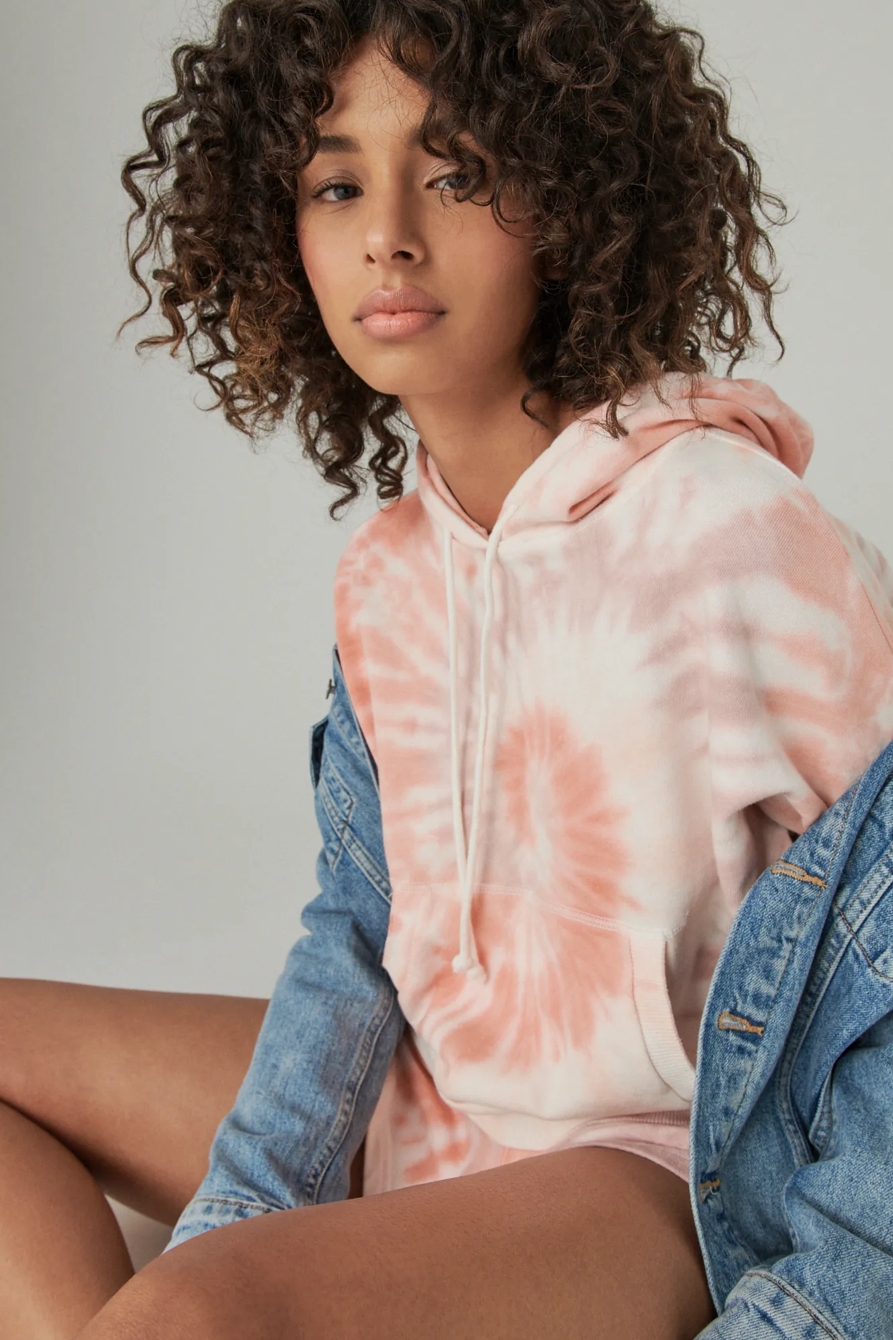 PUFF SLEEVE TERRY HOODIE, image 6