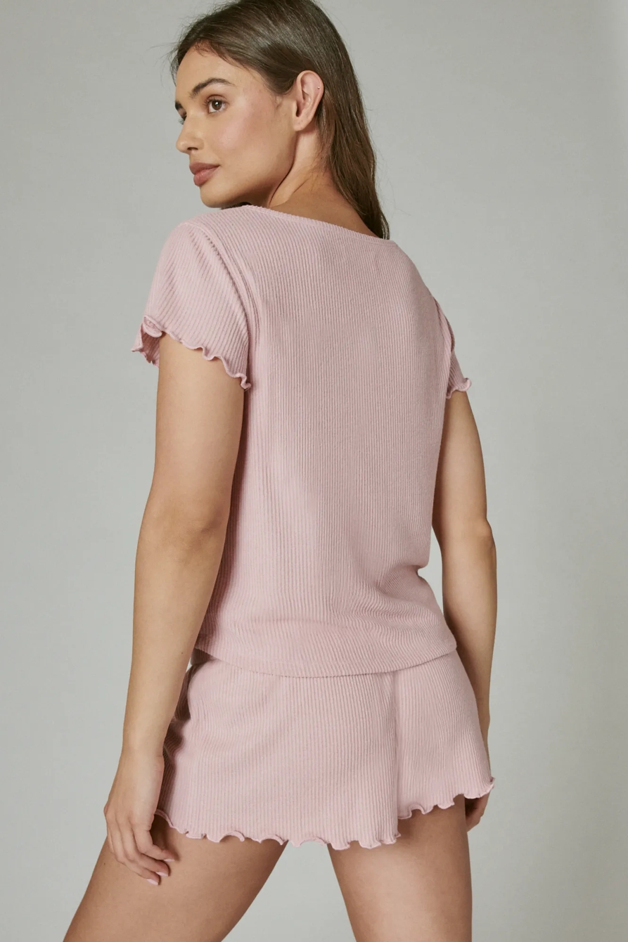 CLOUD RIB SHORT SLEEVE HENLEY, image 5