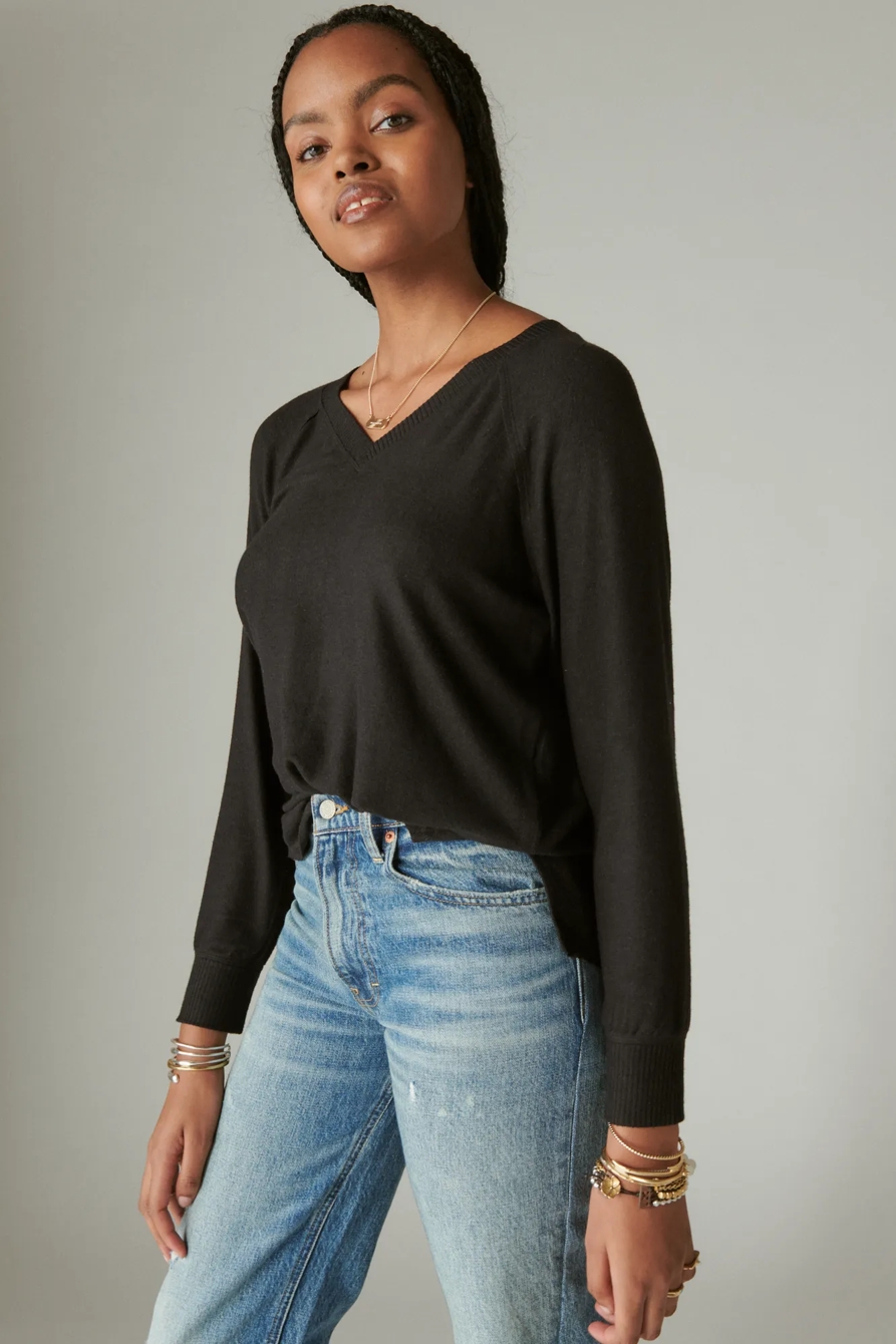 CLOUD JERSEY LONG SLEEVE V NECK, image 2