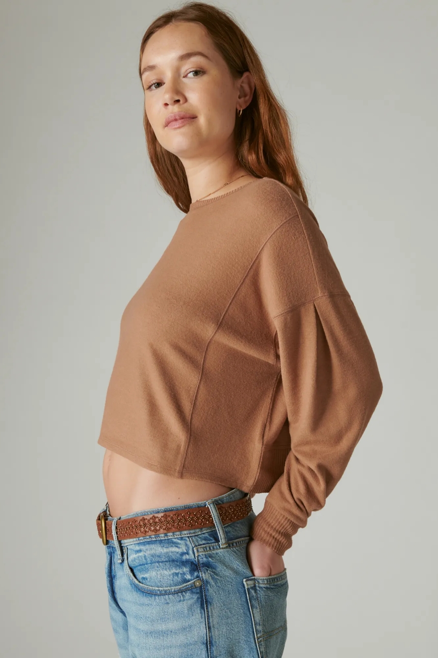 CLOUD JERSEY EXPOSED SEAM TOP, image 3
