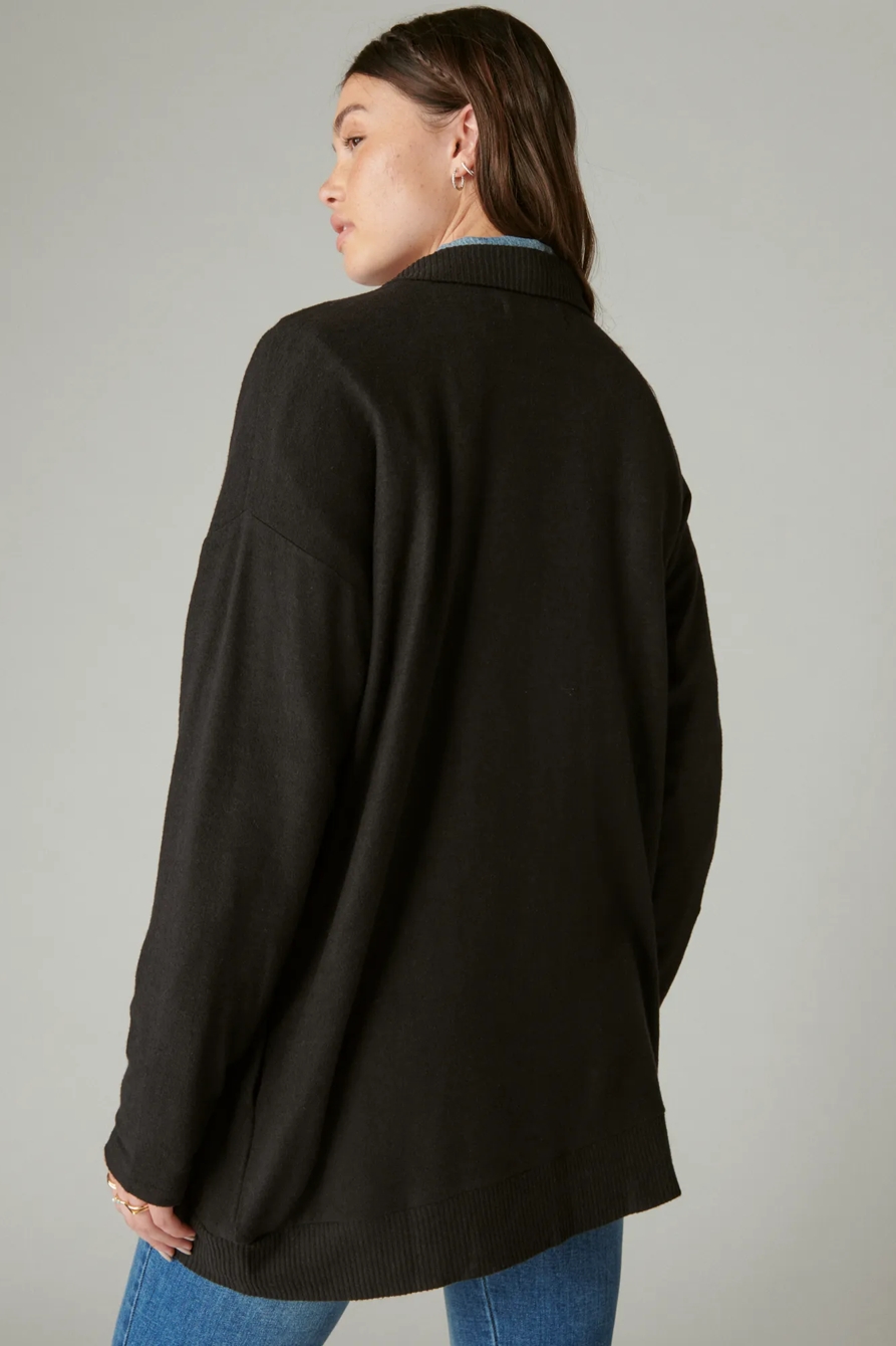 CLOUD JERSEY SHAWL COLLAR CARDIGAN, image 3