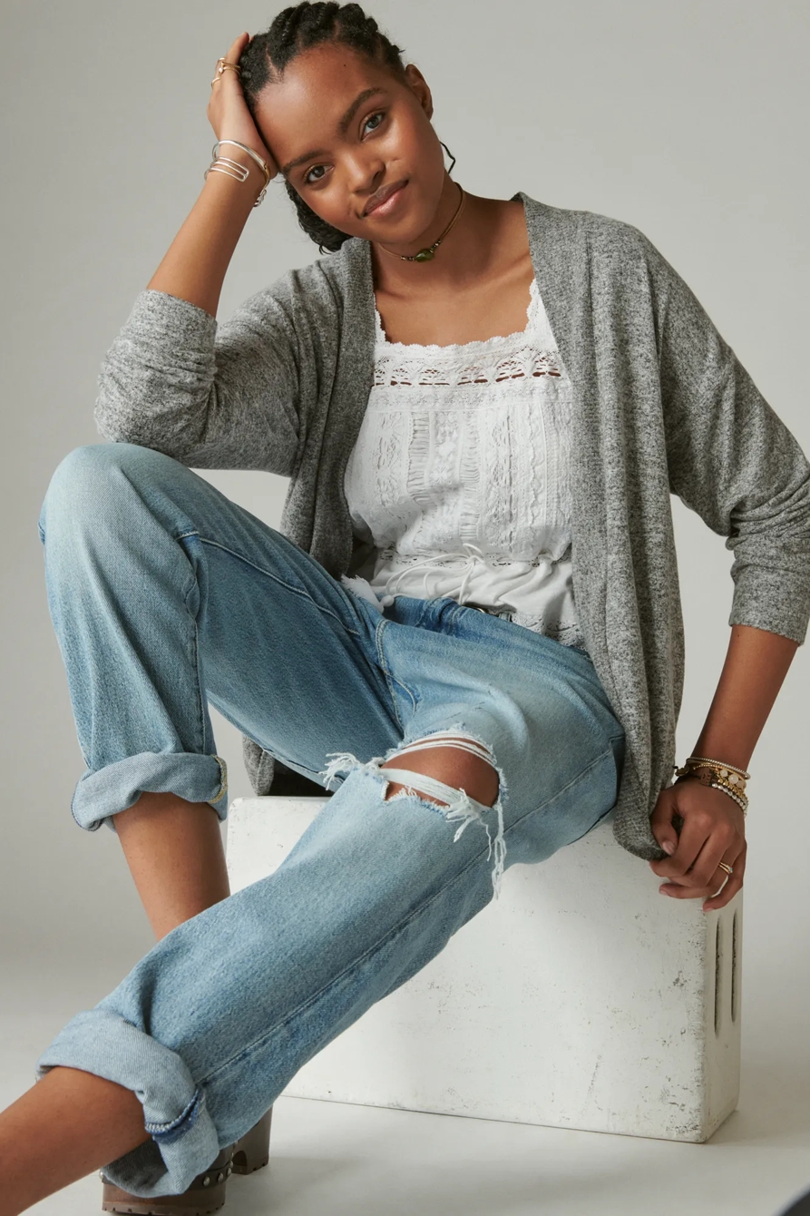 CLOUD JERSEY SHAWL COLLAR CARDIGAN, image 4