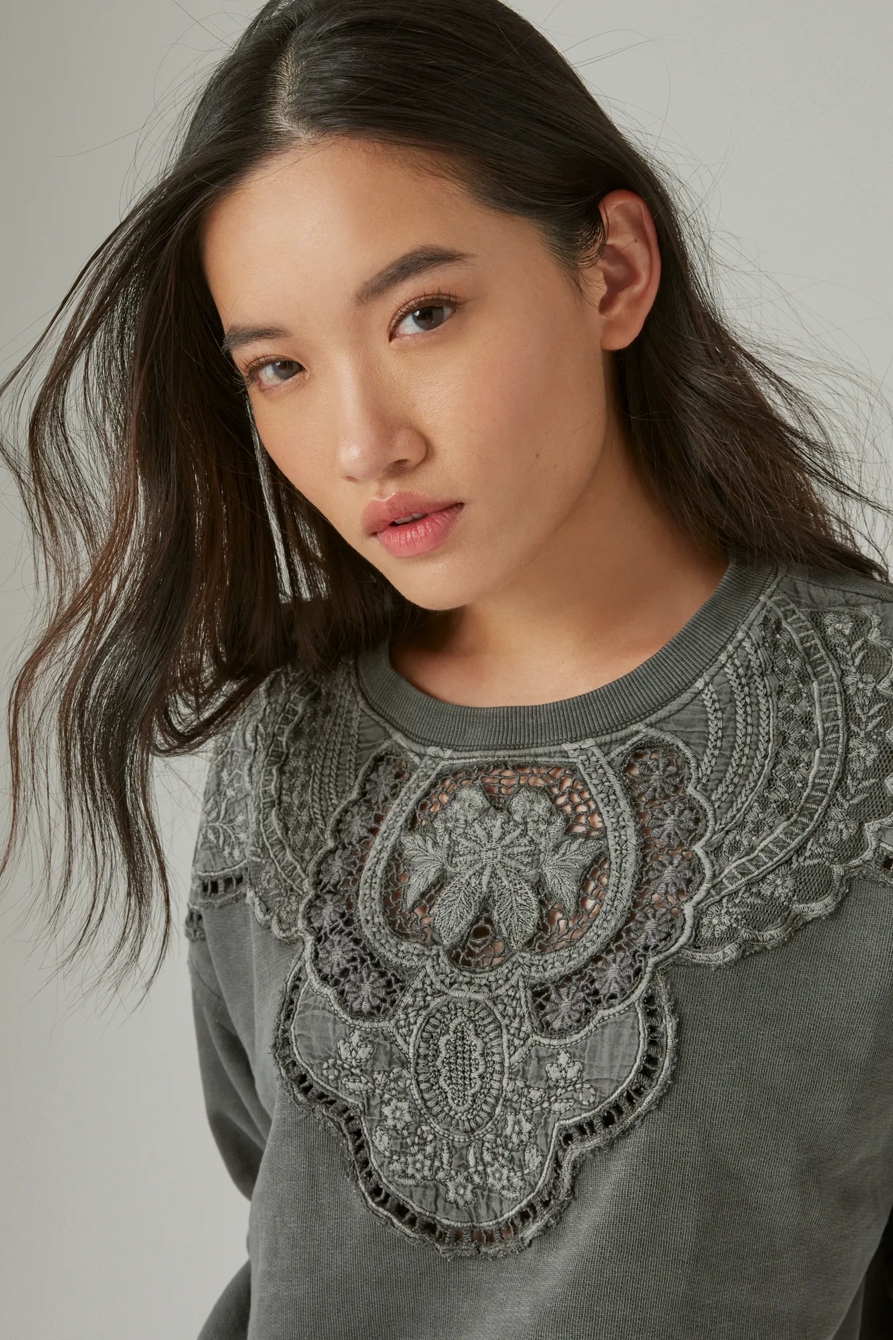 SCHIFFLEY CUTWORK PULLOVER, image 1