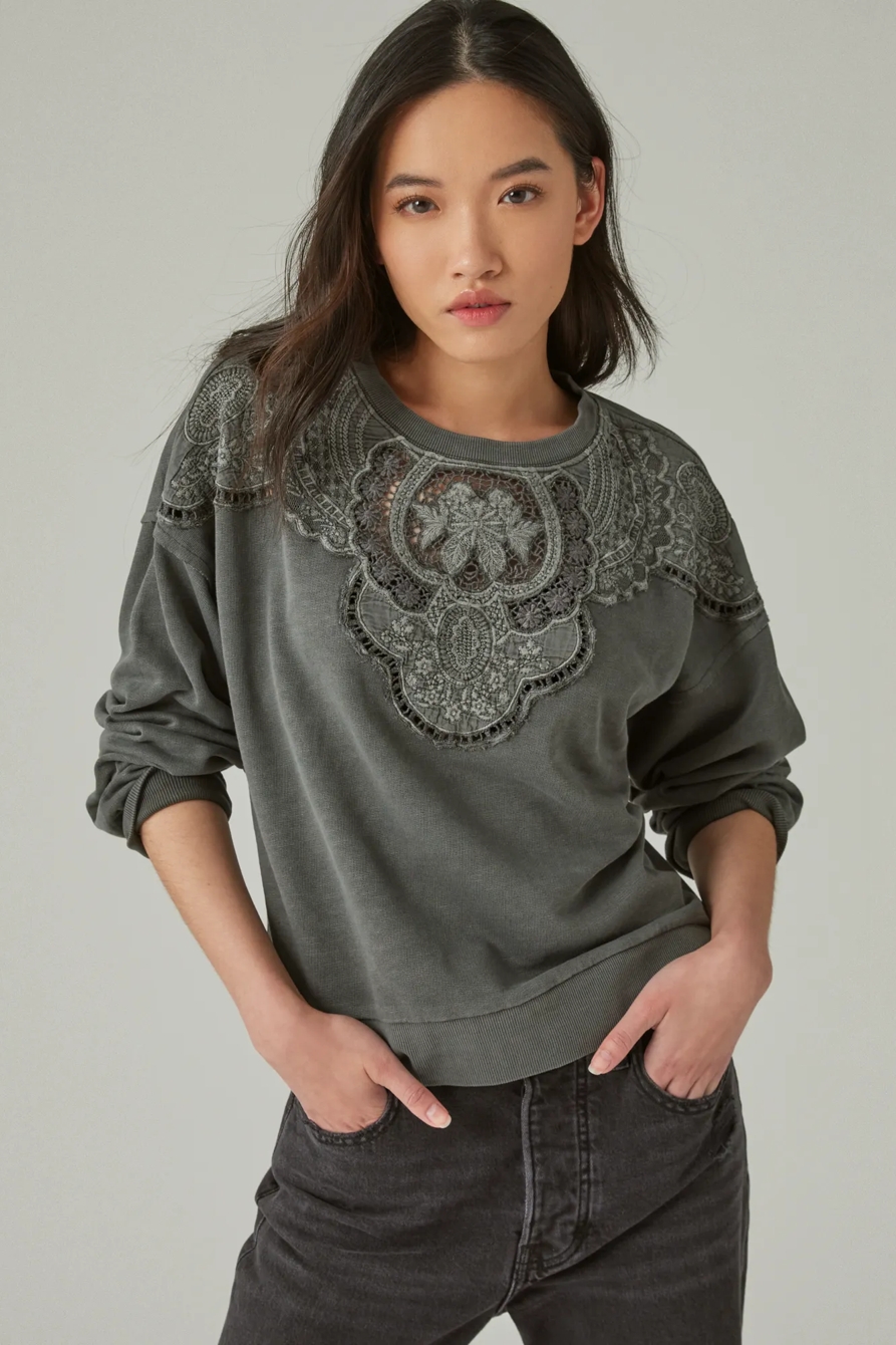 SCHIFFLEY CUTWORK PULLOVER, image 2