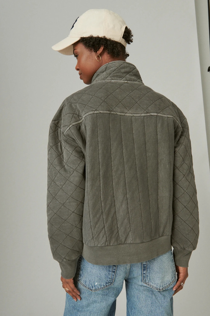 QUILTED ZIP UP JACKET, image 3