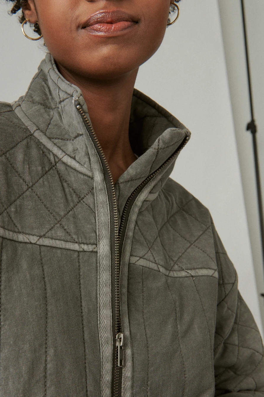 QUILTED ZIP UP JACKET, image 4