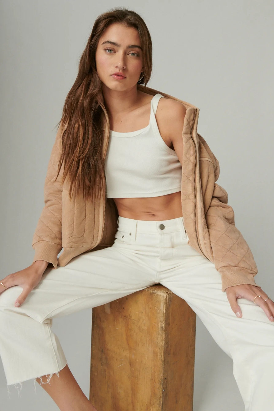 QUILTED ZIP UP JACKET, image 4