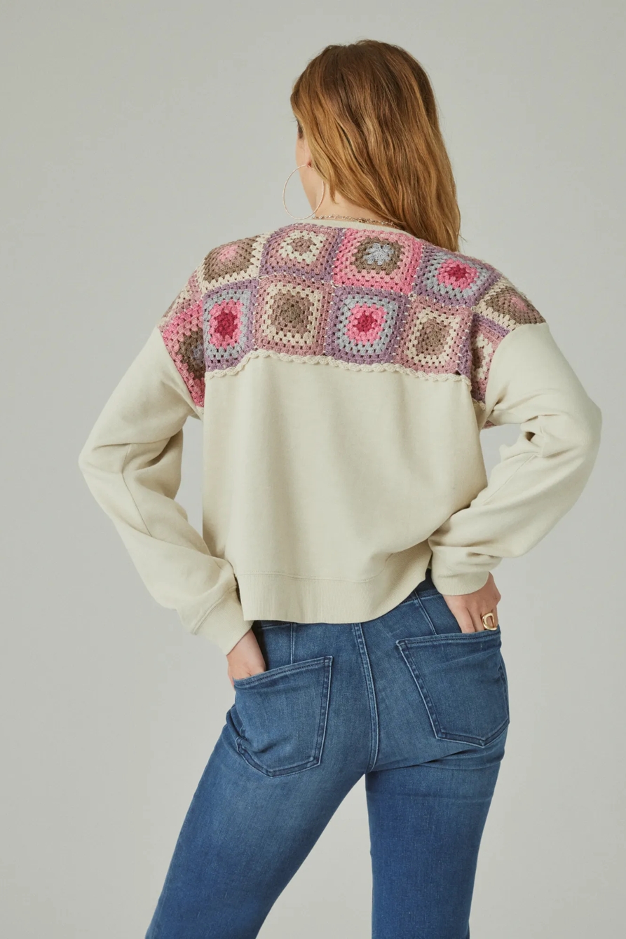 CROCHET YOKE PULLOVER, image 3