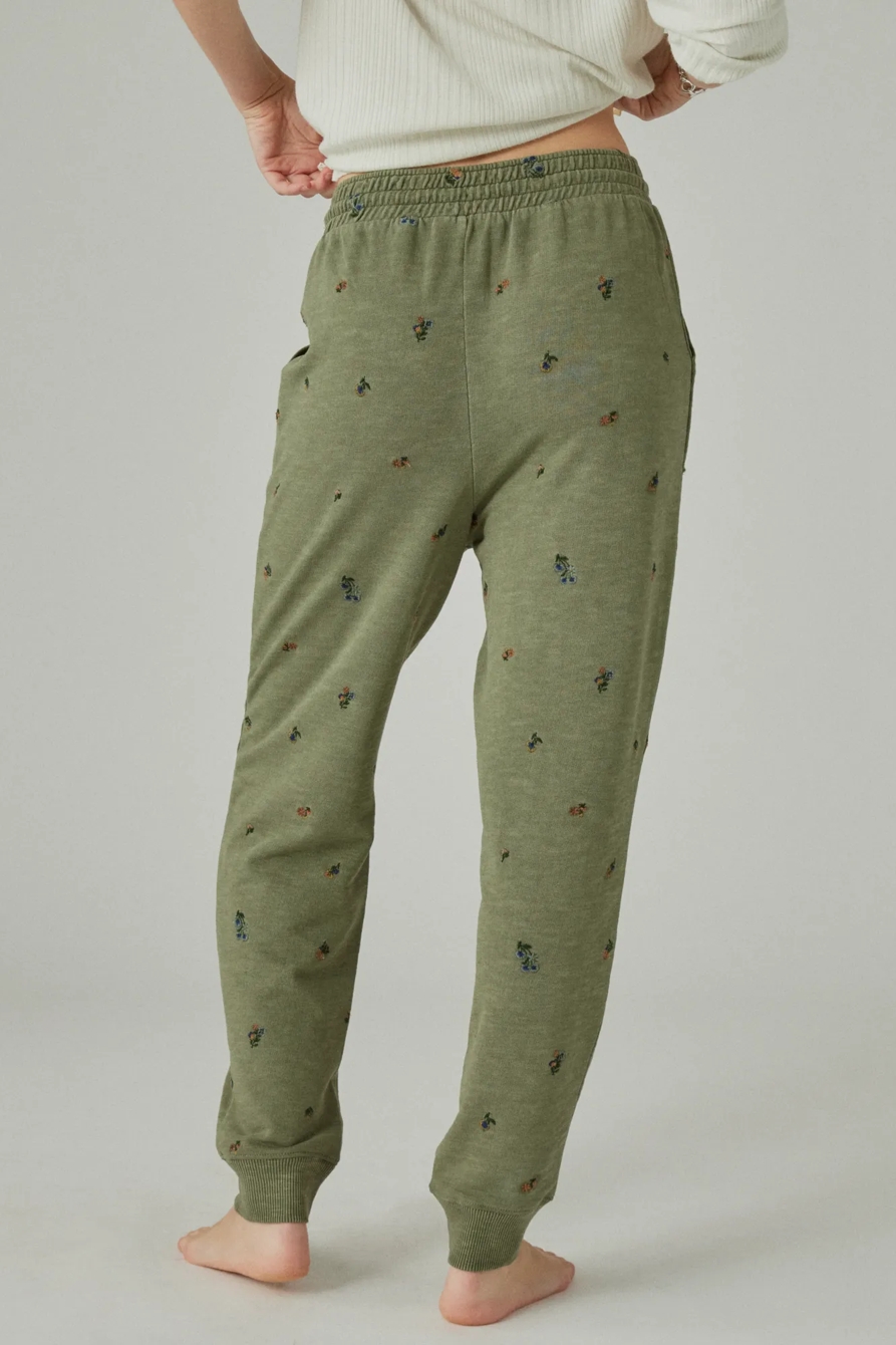 EMBROIDERED REVERSE TERRY JOGGER, image 3