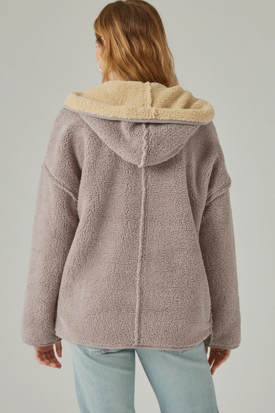REVERSIBLE HI-PILE CARDIGAN, image 2
