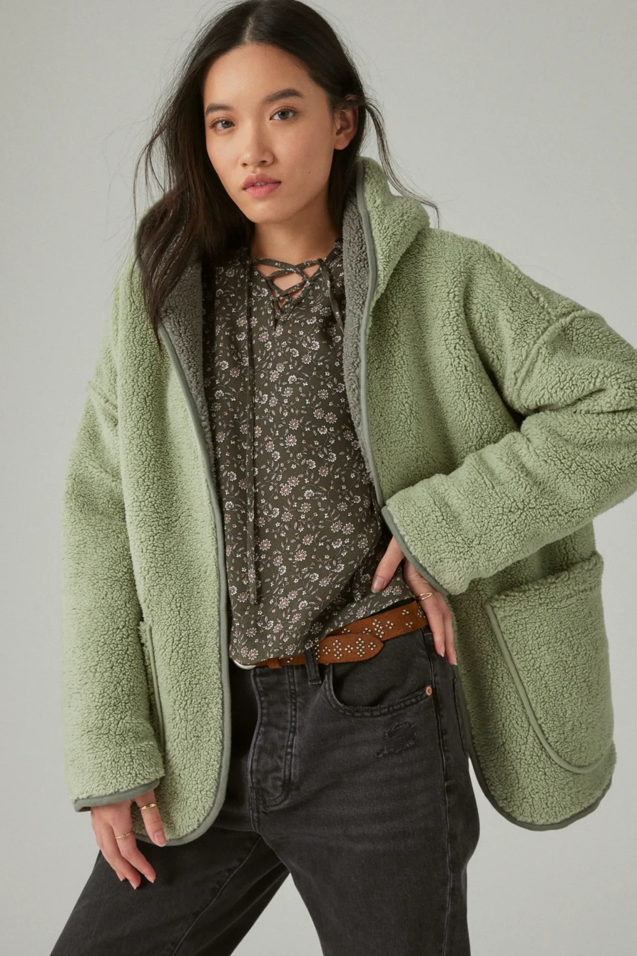 REVERSIBLE HI-PILE CARDIGAN, image 2