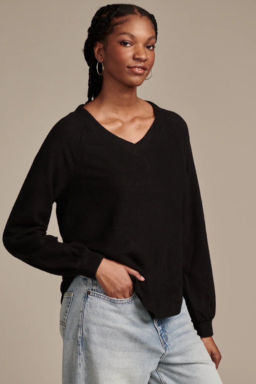 CLOUD JERSEY V NECK PULLOVER, image 2