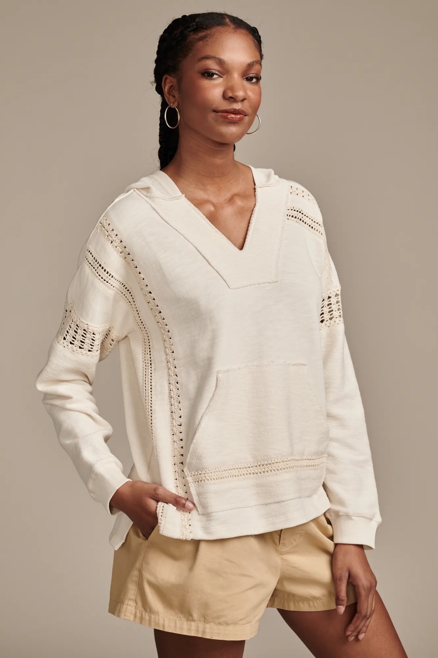 CROCHET TRIM BAJA HOODIE, image 3