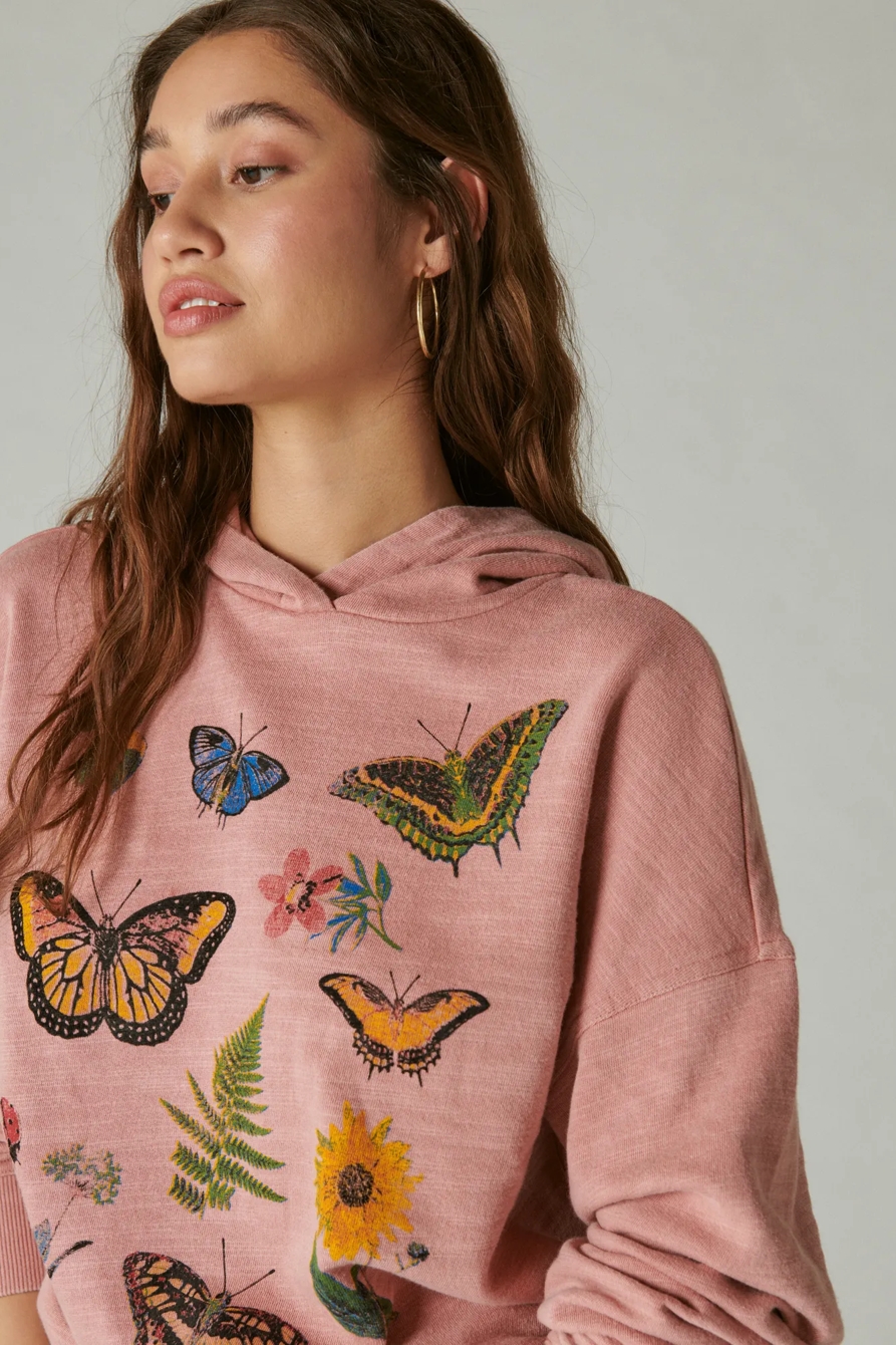 BUTTERFLY FLORAL MOTIF PULLOVER, image 2
